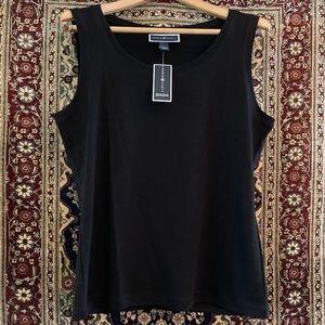 Black Closet Staple Great Coverage! NWT - L - Karen Scott - Tank Top - High Back